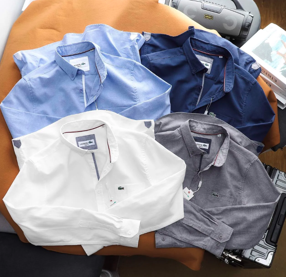 라코스테 슬림핏 옥스포드 남방 1+1