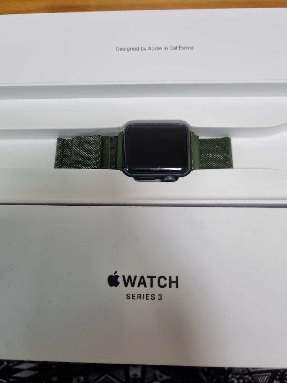 애플워치 3세대 스페이스그레이 38mm GPS [배터리성능99%]