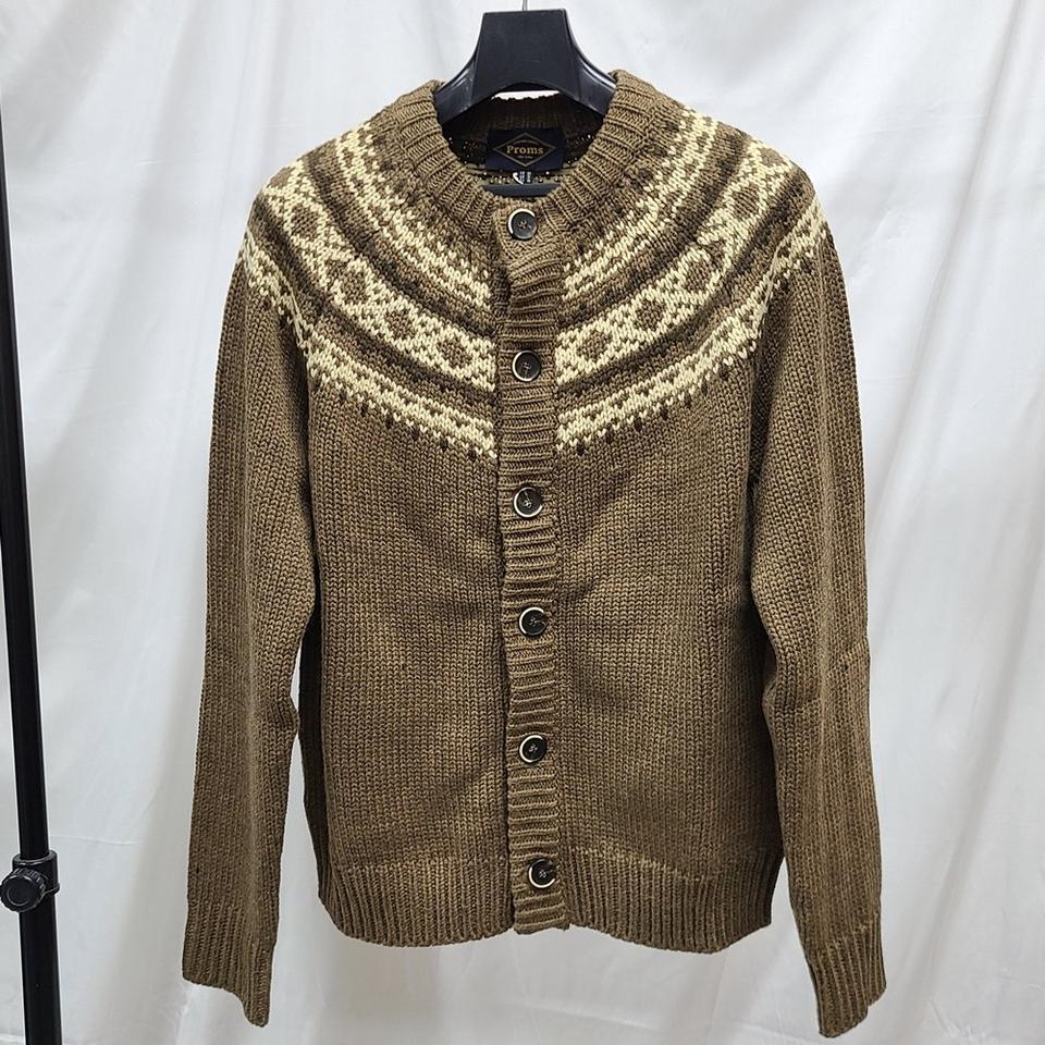 새상품 TATE 남녀공용 노르딕 니트 가디건