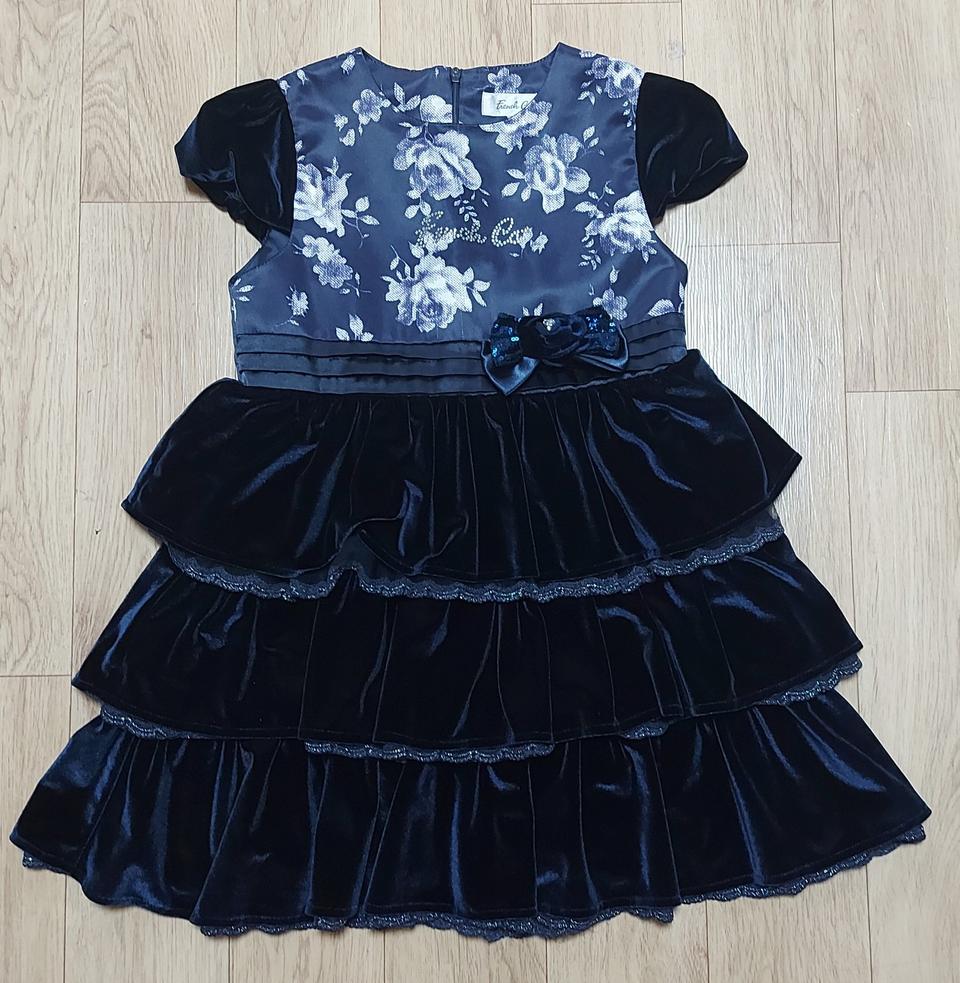 프렌치캣 벨벳 원피스 130