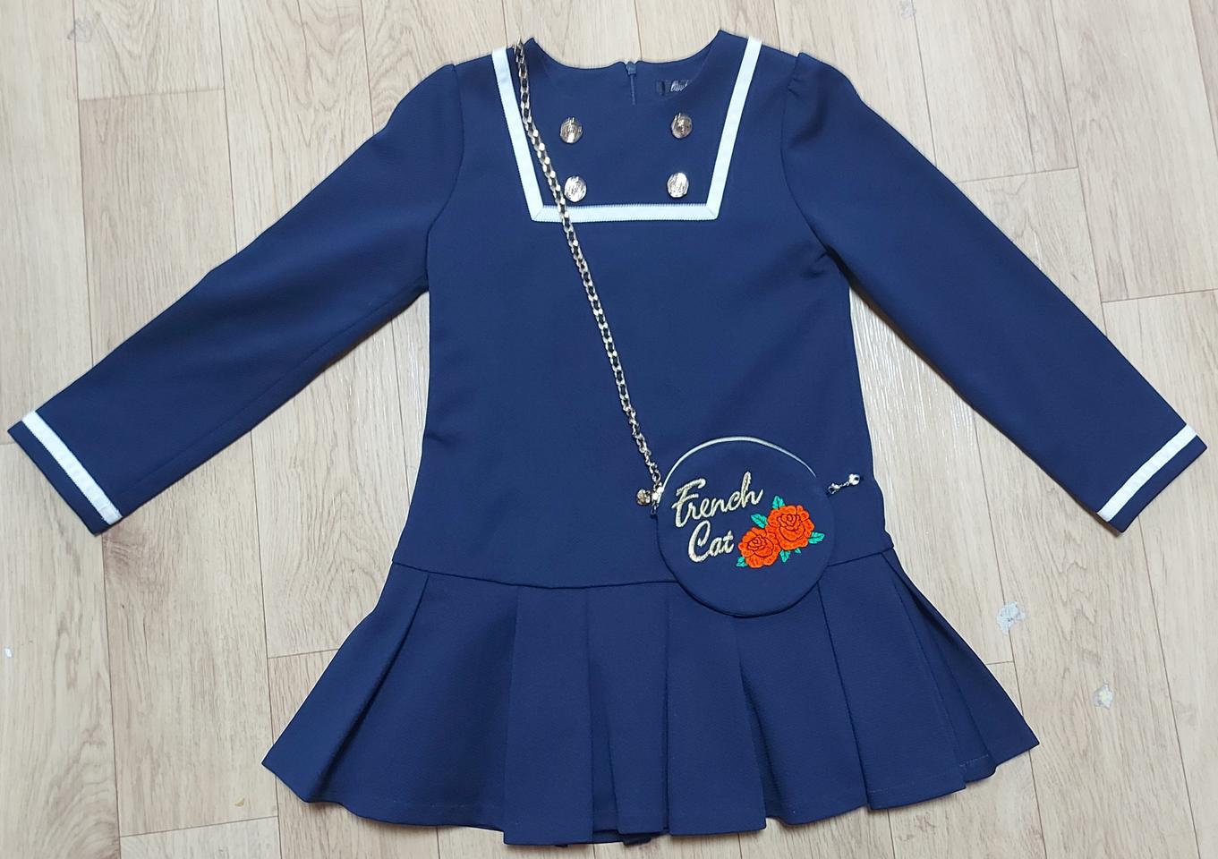 프렌치캣 핸드백 원피스 130