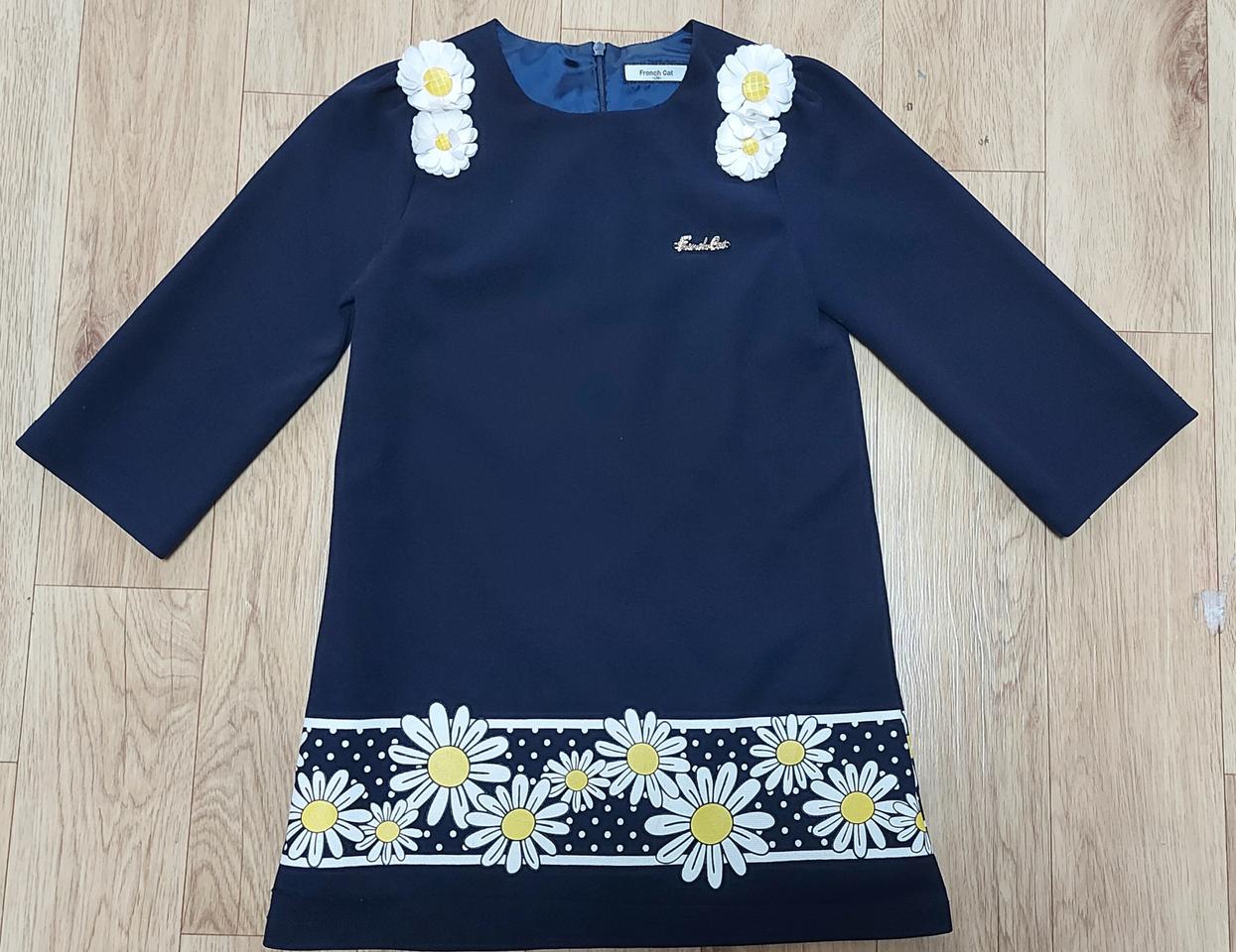 프렌치캣 플라워프린트 원피스 130