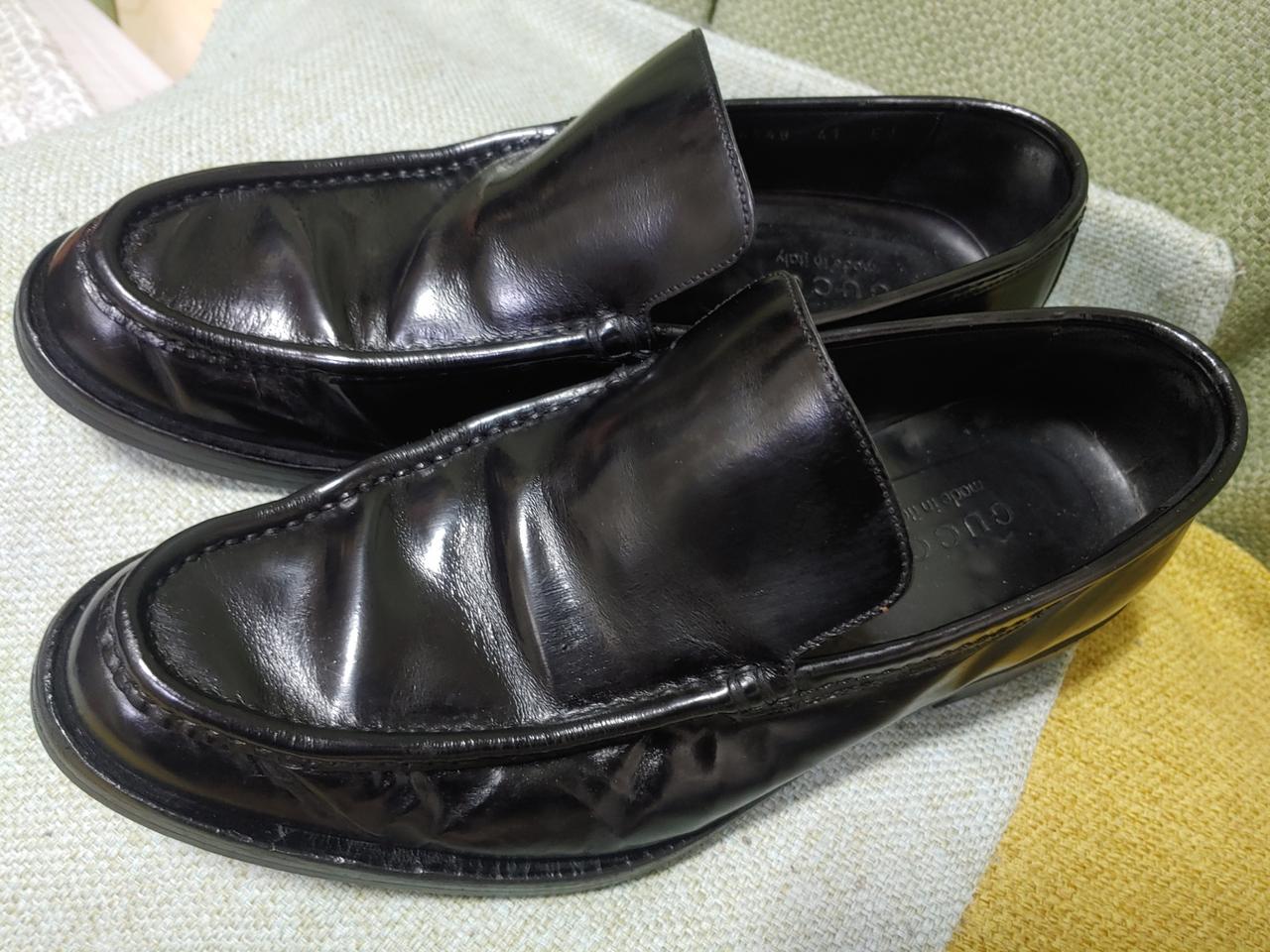 265(41) 구찌 블랙 심플 로퍼 구두 (정품)