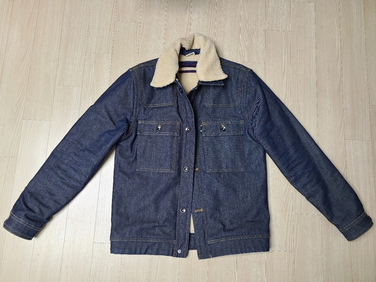 자라  안감뽀글이 양털 청자켓