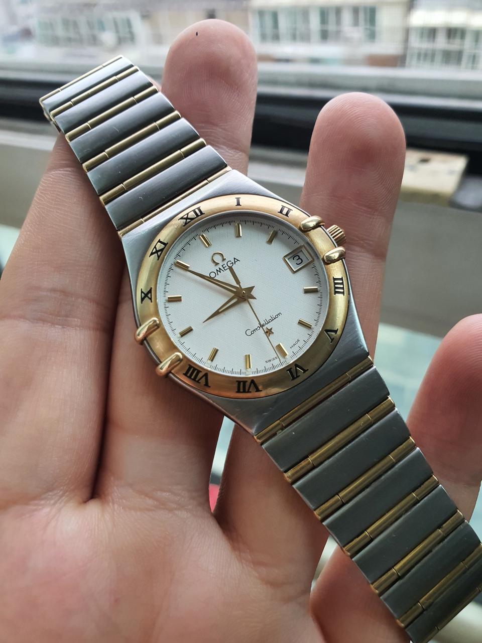오메가 컨스틸레이션 정품 18k콤비