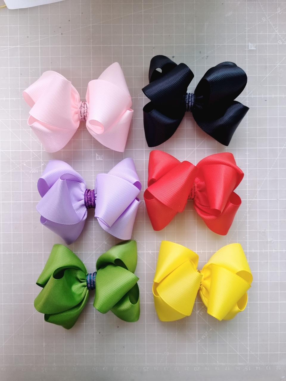 여아 볼륨리본집게핀