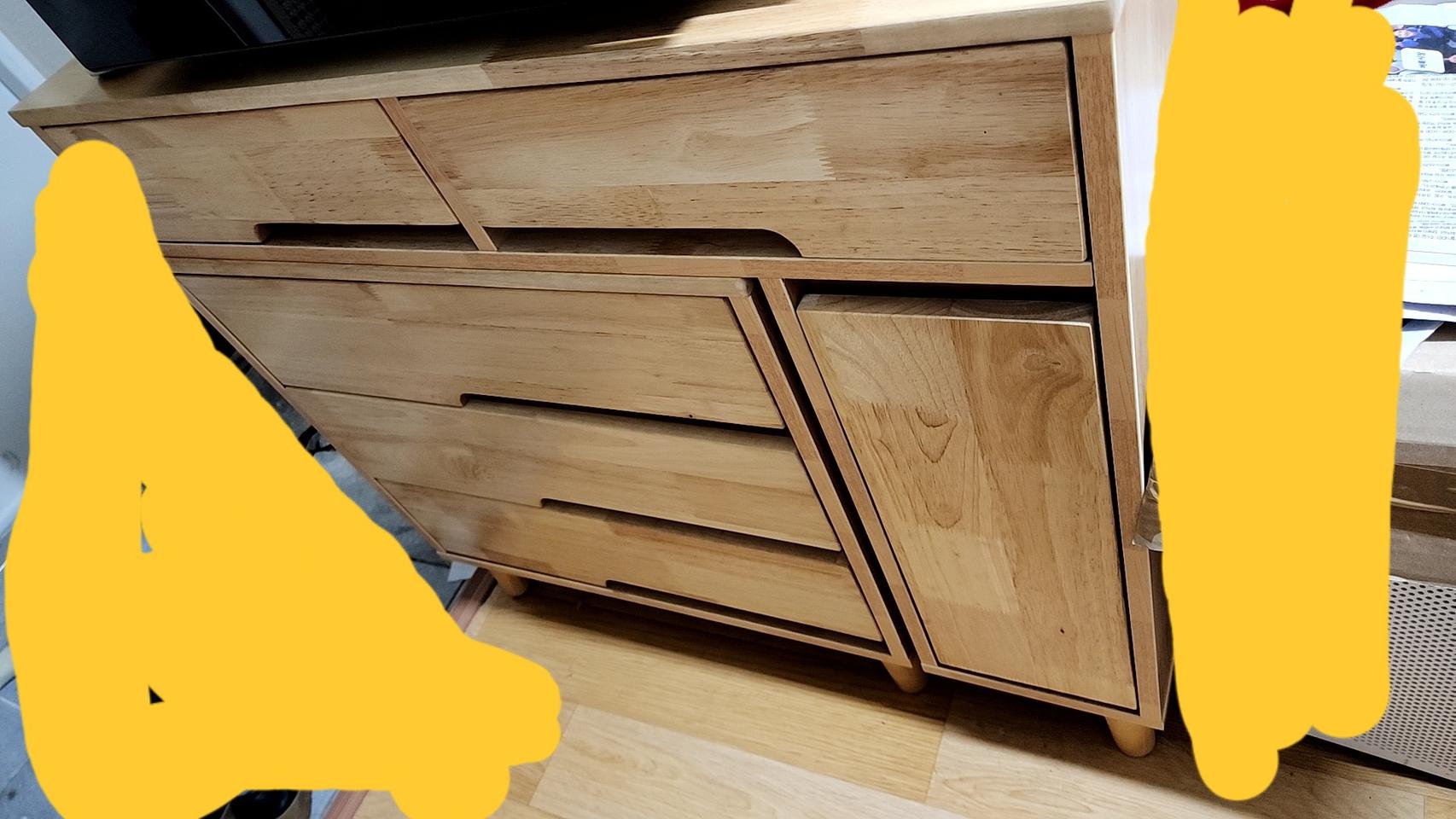 안전택배.용달 /튼튼한 고무나무원목. 확장형화장대.거울