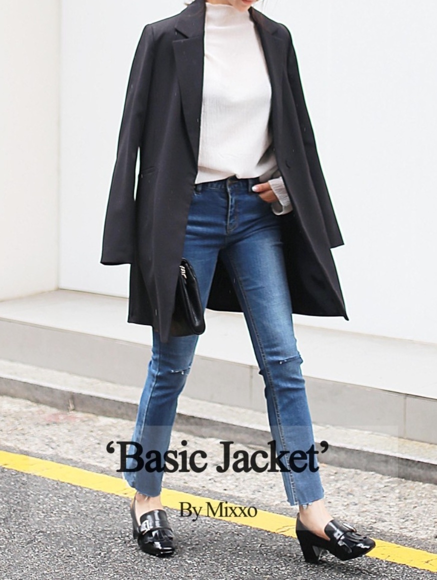 데일리자켓 새상품 블랙