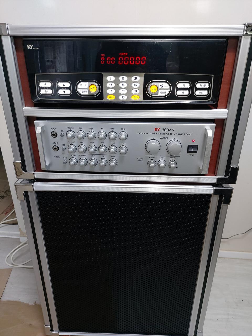 노래방기기2단분리반주기셋트앰프스피커금영