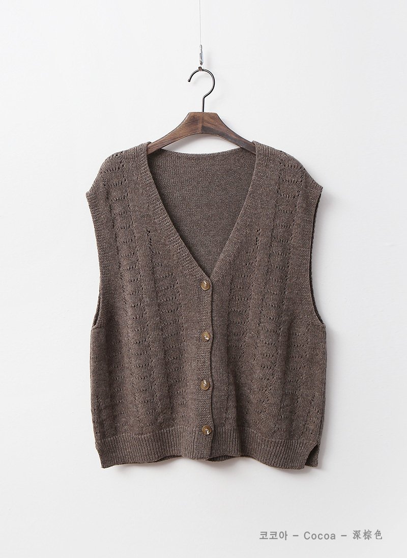 브이넥캐시미어울니트조끼 새제품