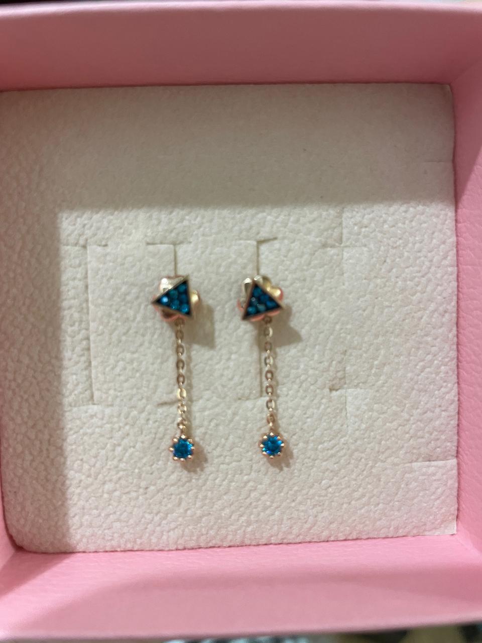 14k 청다이아 귀걸이