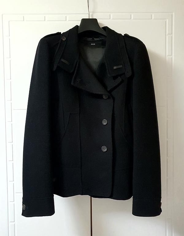 시스템 모직 코트