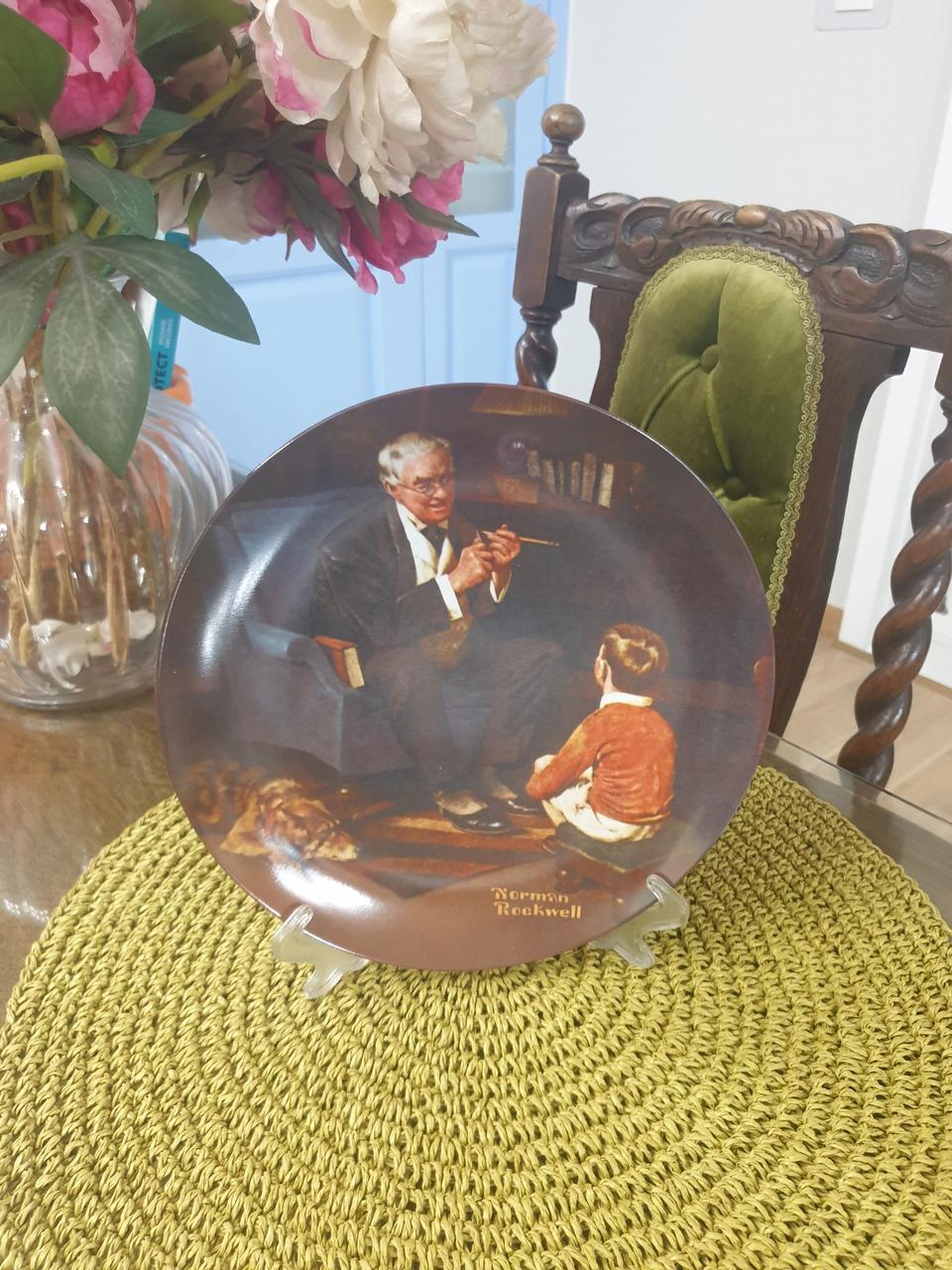 노먼록웰 한정판접시