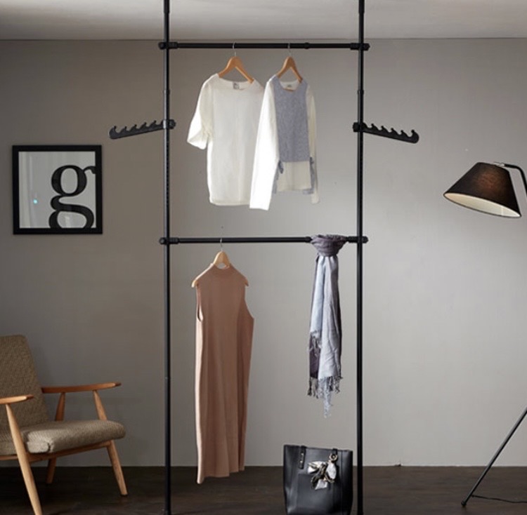 (무료배송) 튼튼한 심플 2단 행거 옷걸이