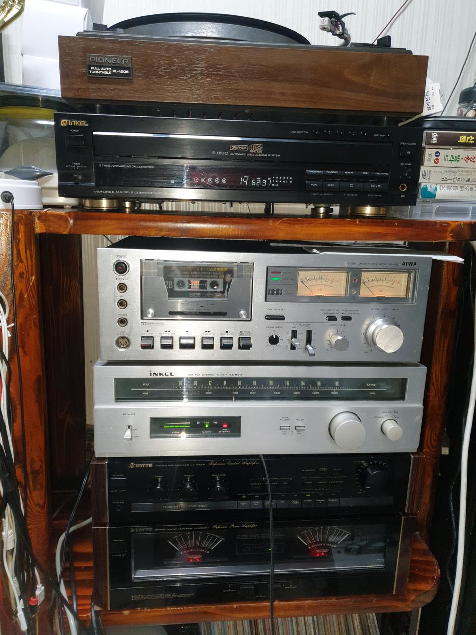 명품 옛날전축 데크 튜너