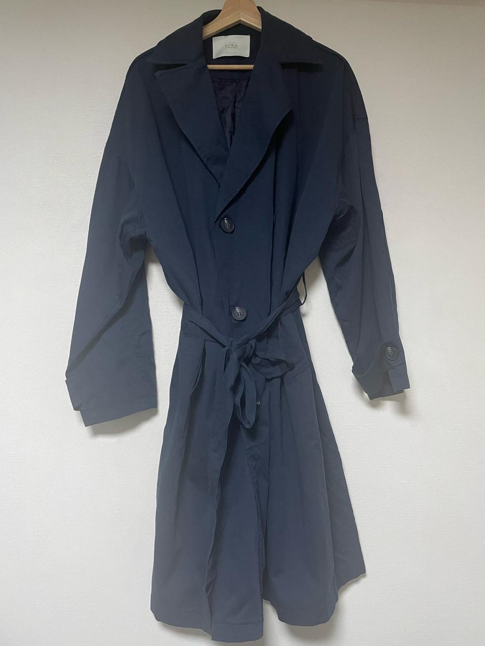 네이비 트렌치코트 새상품