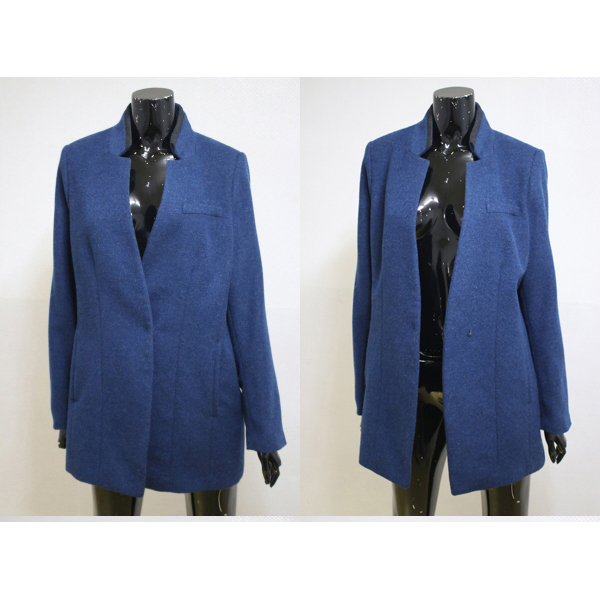 (77) 올리비아 하슬러 oliviahassler 네이비 모직 코트 (사이즈 100)