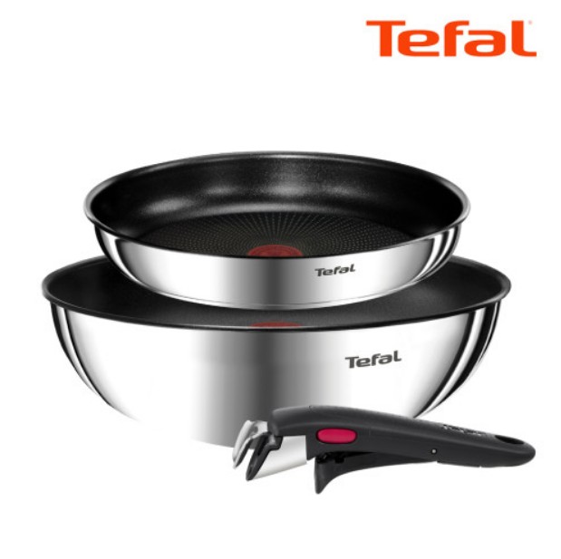 [미개봉 새제품] 테팔 매직핸즈 스테인리스스틸 에디션 볶음팬 세트 3종