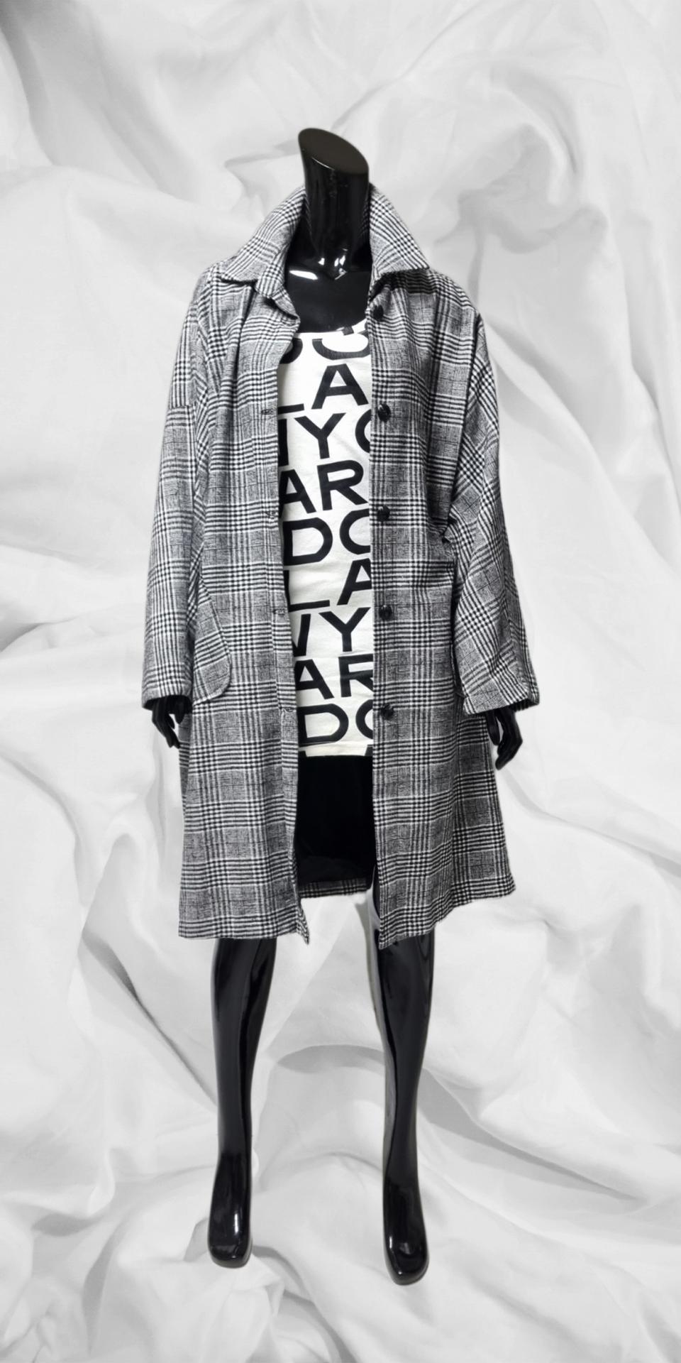 (새상품)루즈핏체크박스자켓