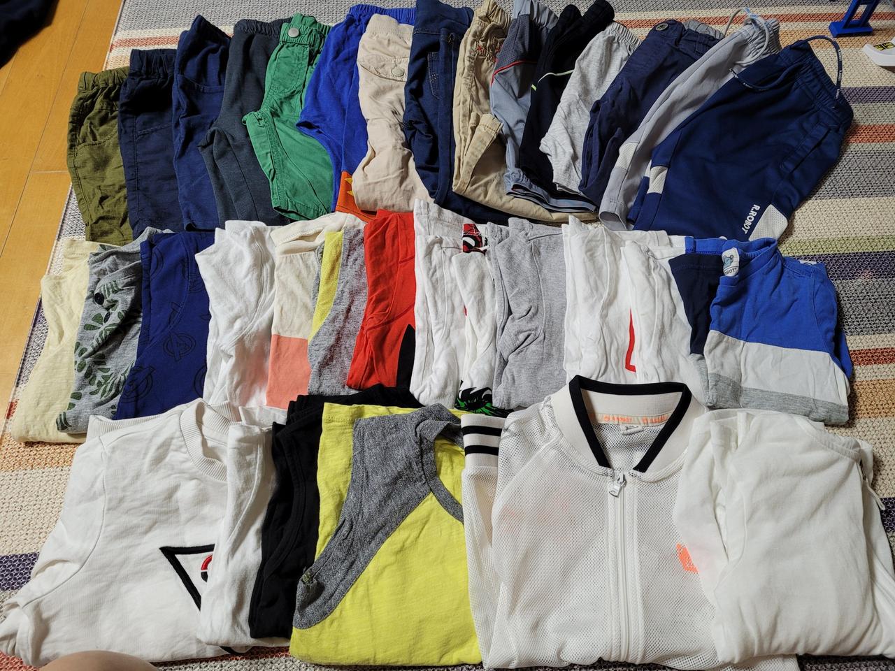 남아옷 일괄(여름120)