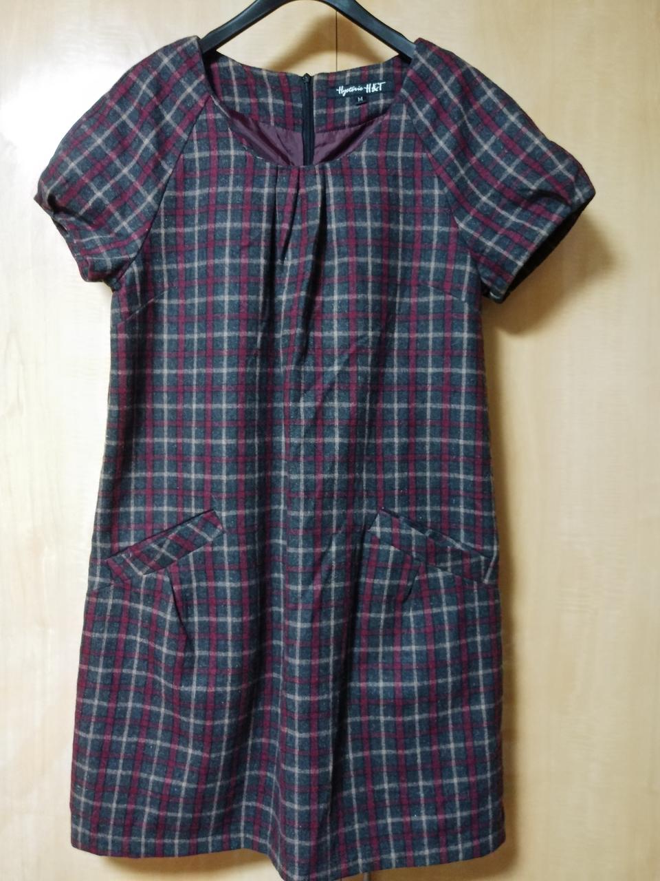 체크 원피스 새거