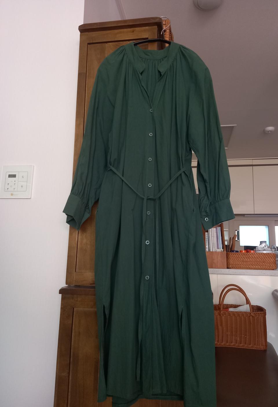 롱셔츠형원피스