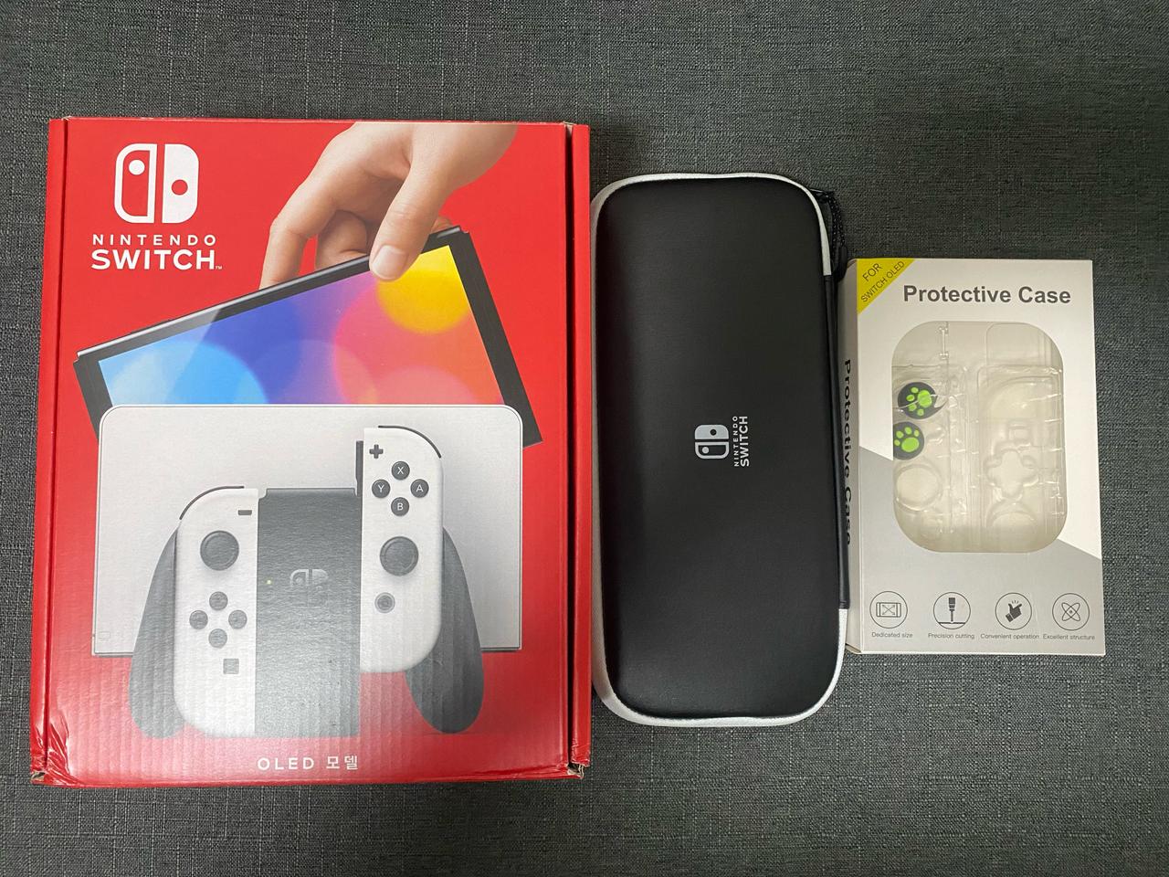 [무료배송]닌텐도 스위치 올레드 Oled 화이트 + 게임칩 3종 판매해요