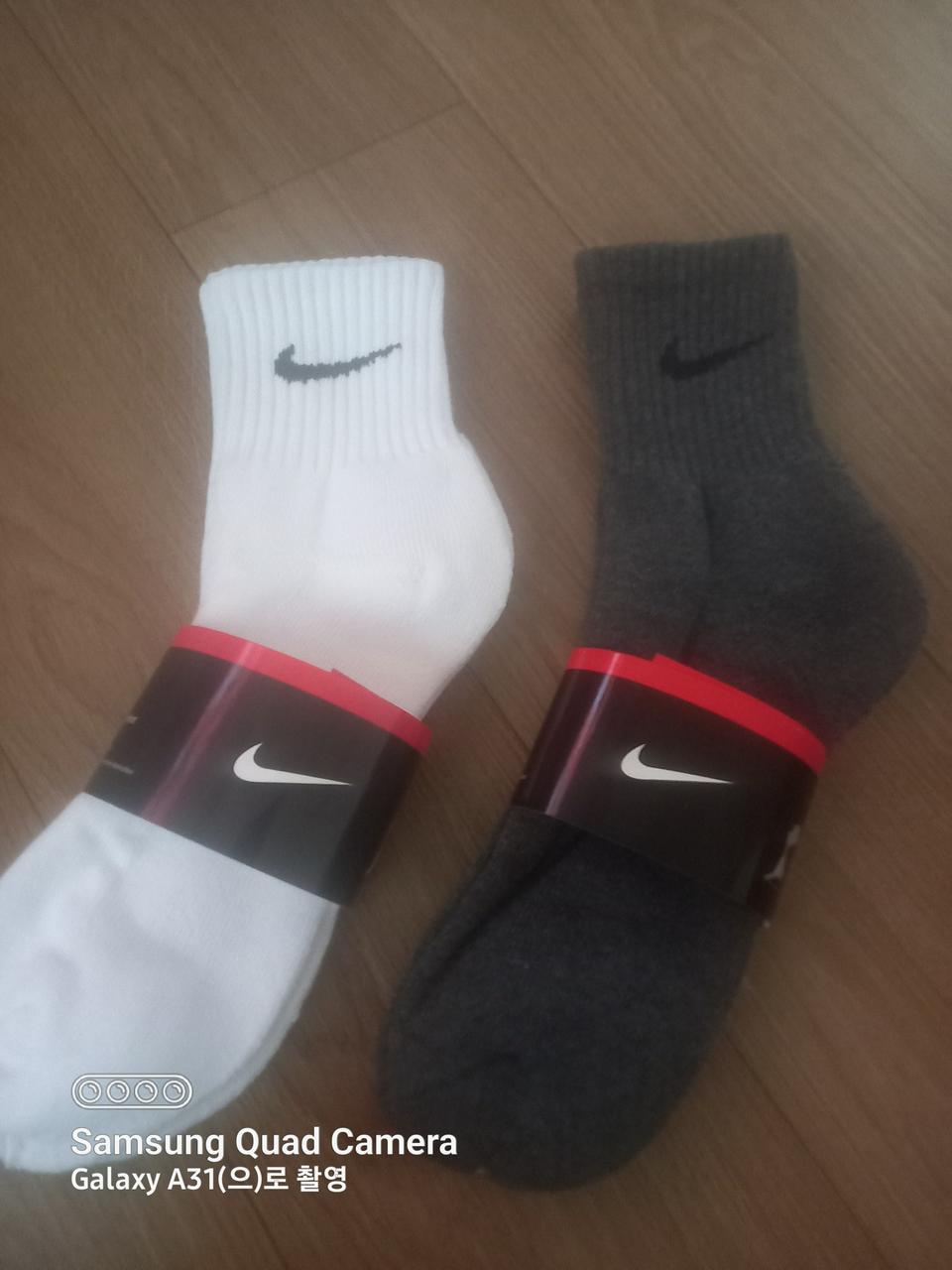 브랜드 정품 ㅡ 나이키 NIKE 중목 스포츠양말 ㅡ이중바닥 남성용