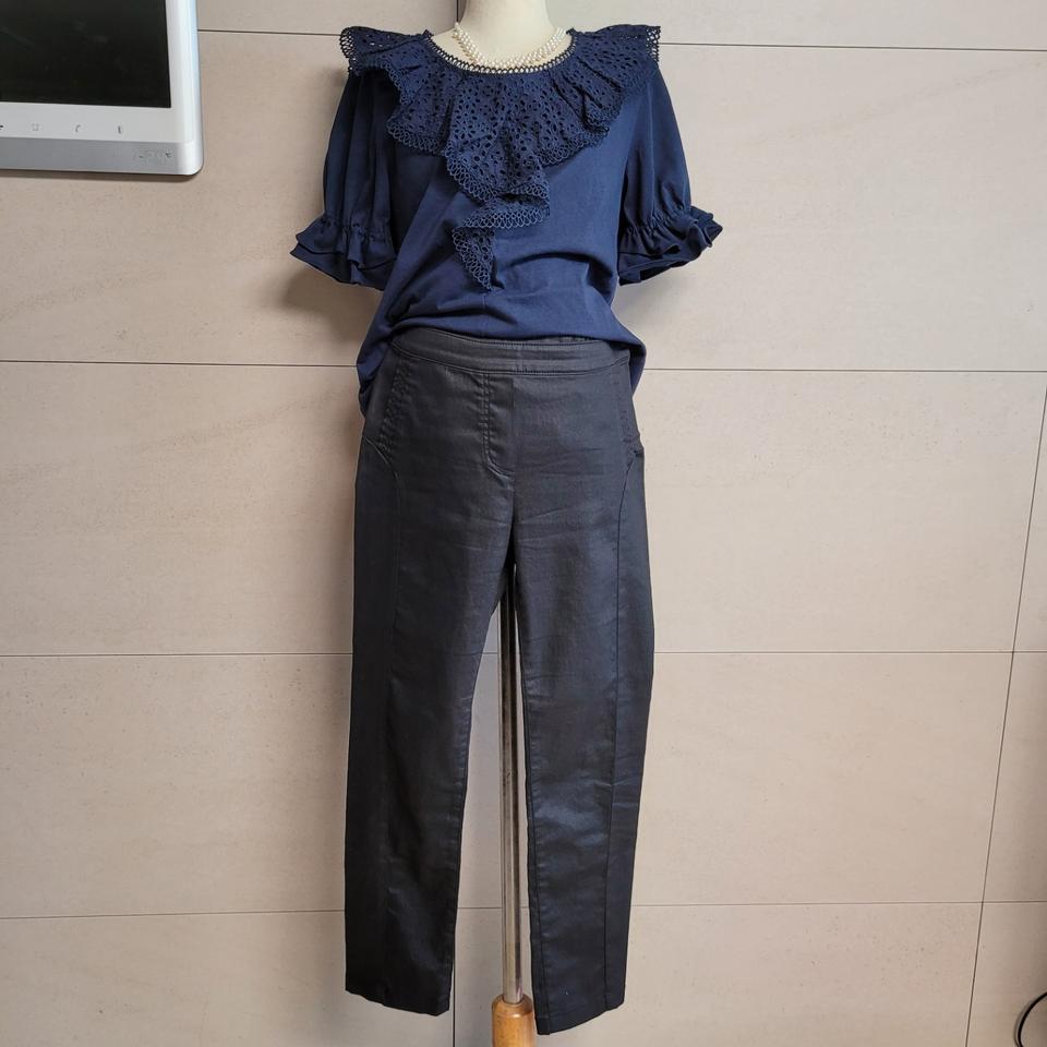 마인 블랙 면스판 바지 25