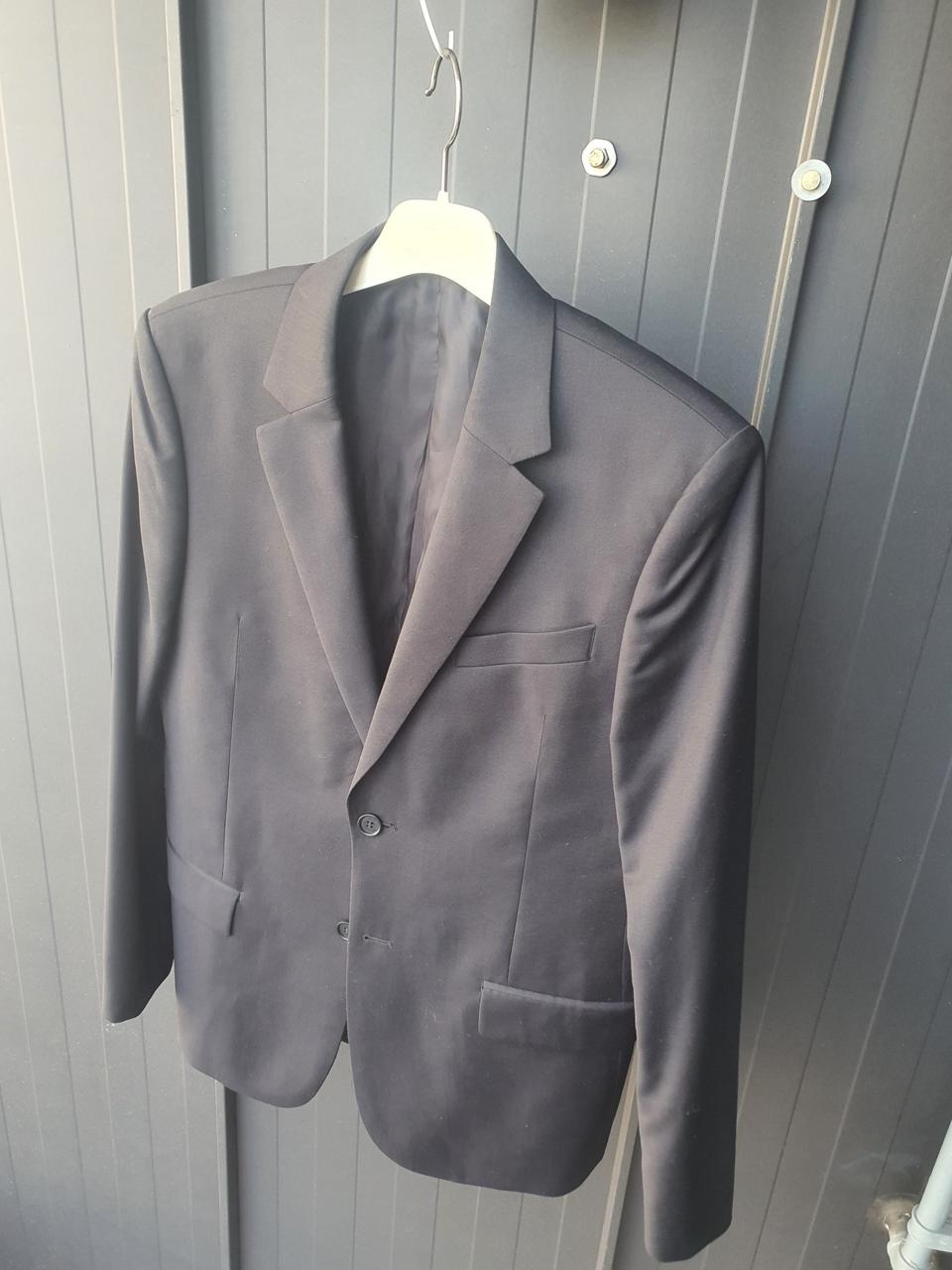 100~슬림105 루이비통 정품 블랙 투버튼 블레이저