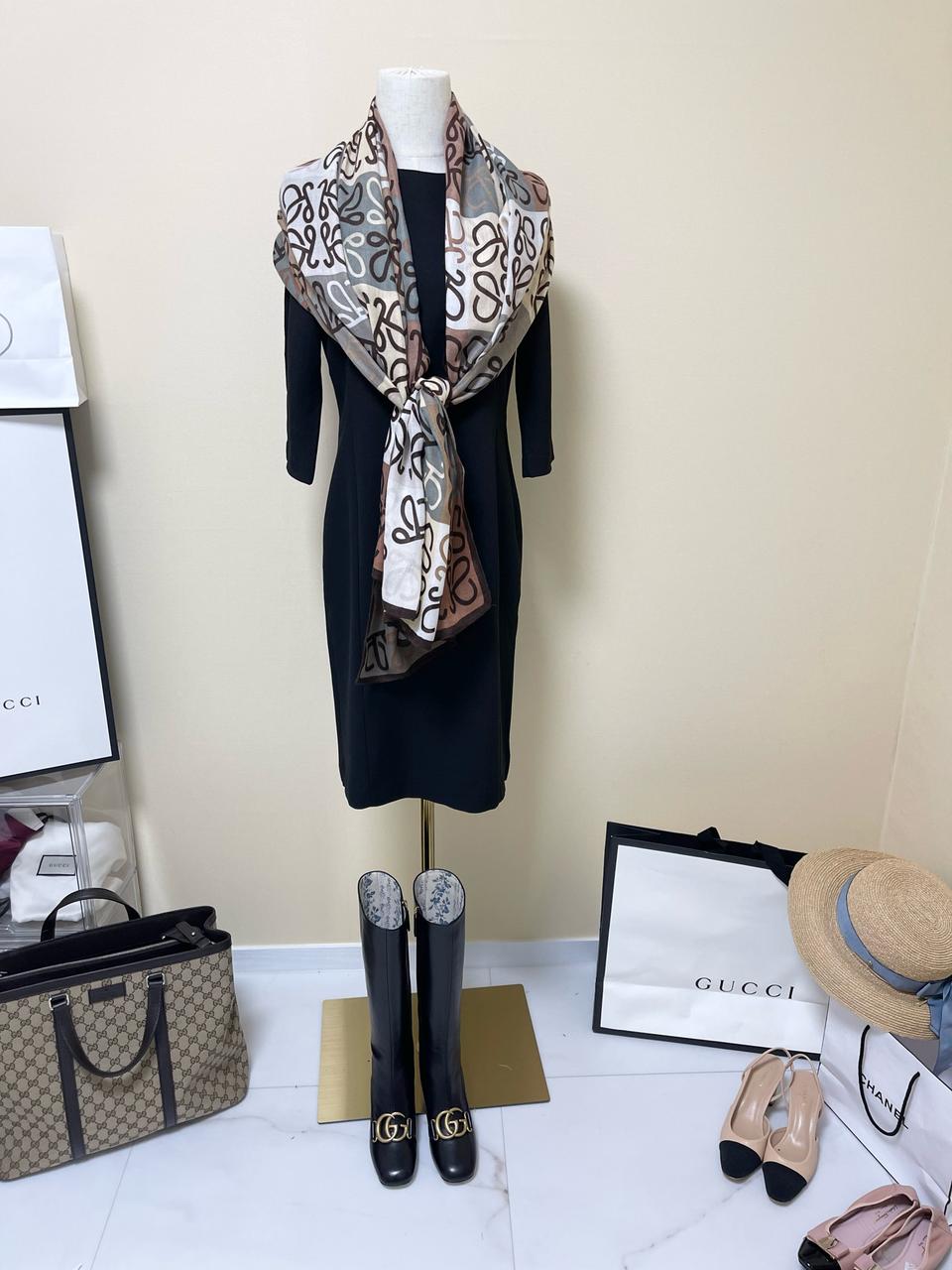 럭셔리패턴롱머플러스카프