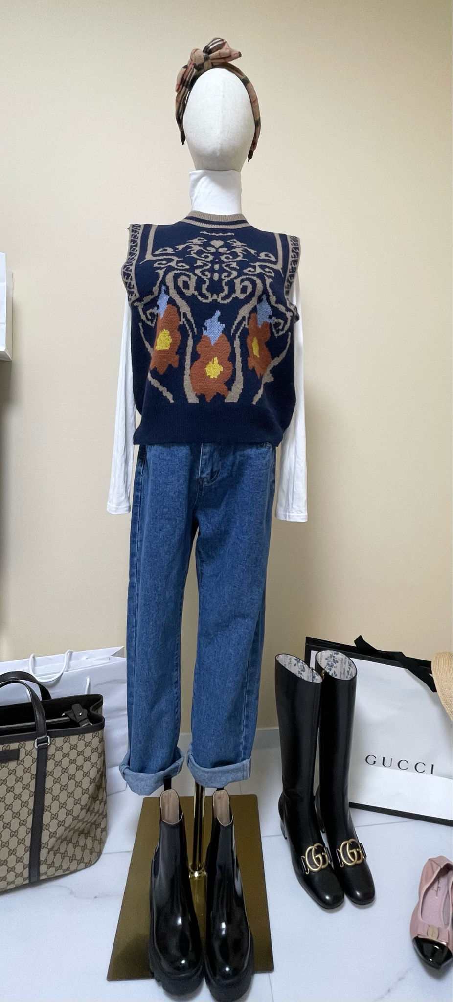 귀요미세미배기팬츠