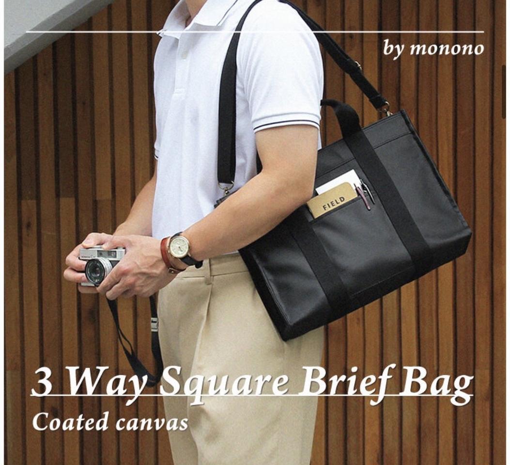 모노노 왁스 캔버스 서류 가방