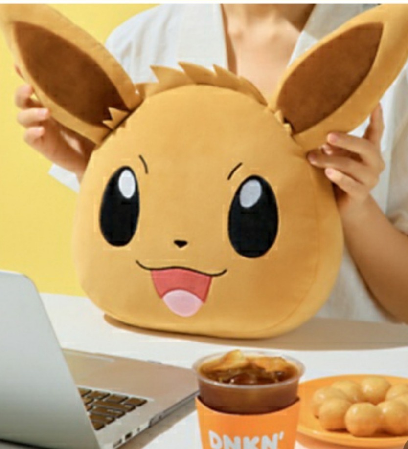 던킨도넛츠 이브이 얼굴쿠션