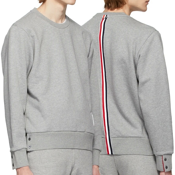 (새상품)톰브라운 백삼선 맨투맨 그레이