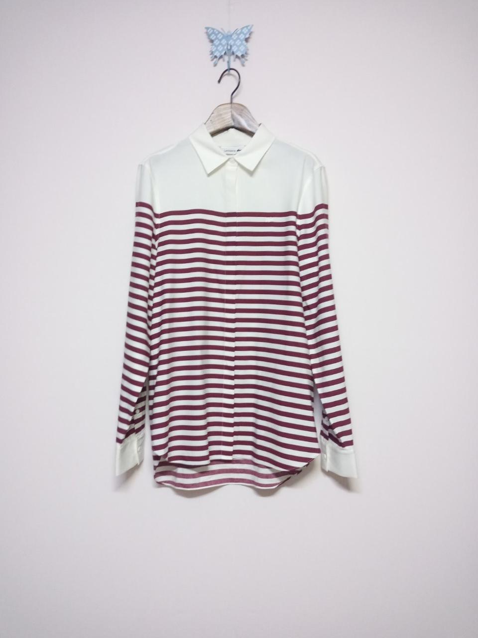 새상품)LACOSTE 라코스테 비스코스혼방 스트라이프 셔츠