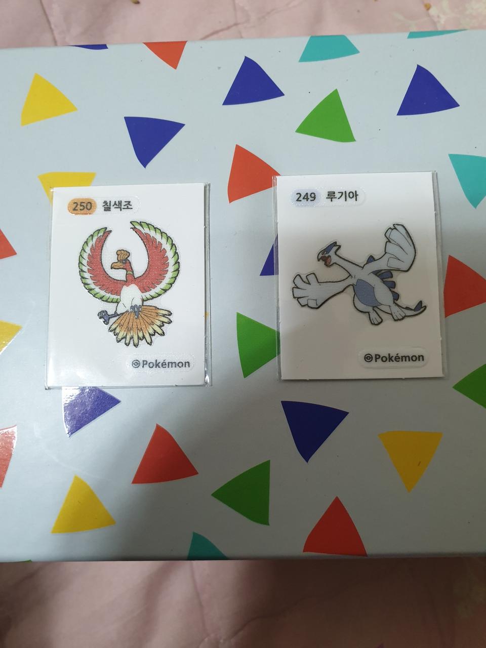 포켓몬 2세대 띠부씰 루기아 칠색조