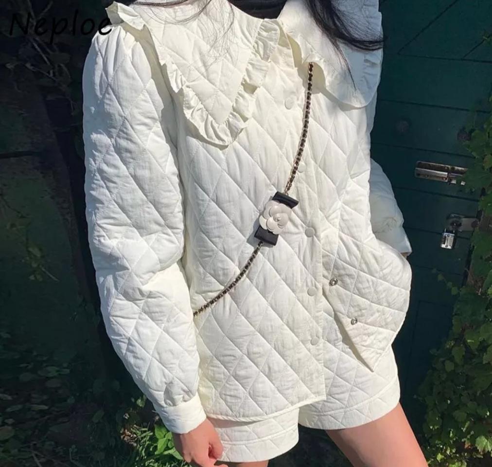 화이트 패딩점퍼