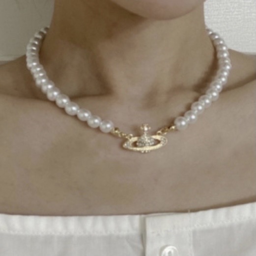 우주선 골드 목걸이