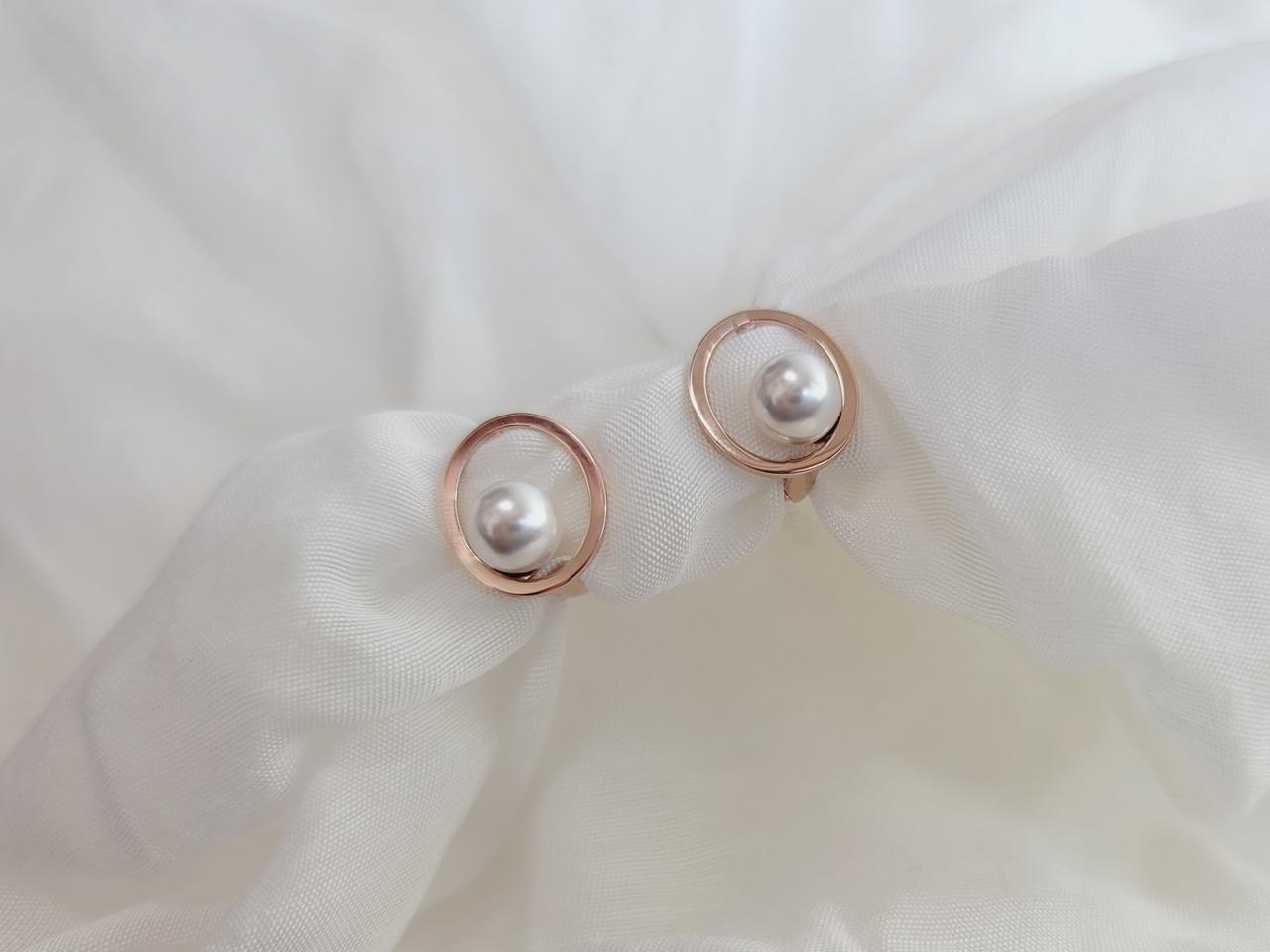 14k 담수진주 귀걸이