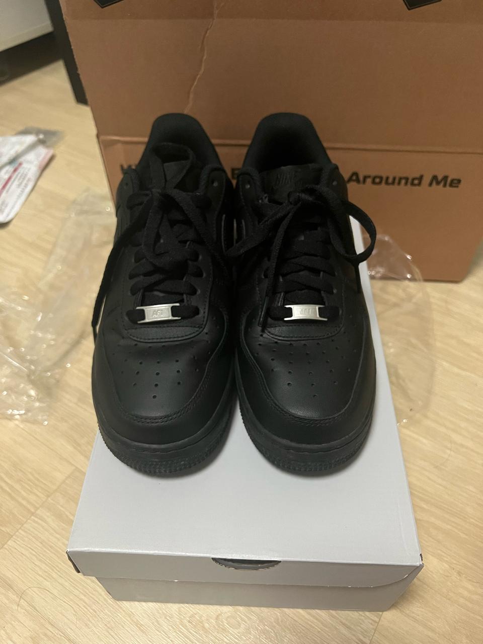 에어포스 트리플블랙 1회시착