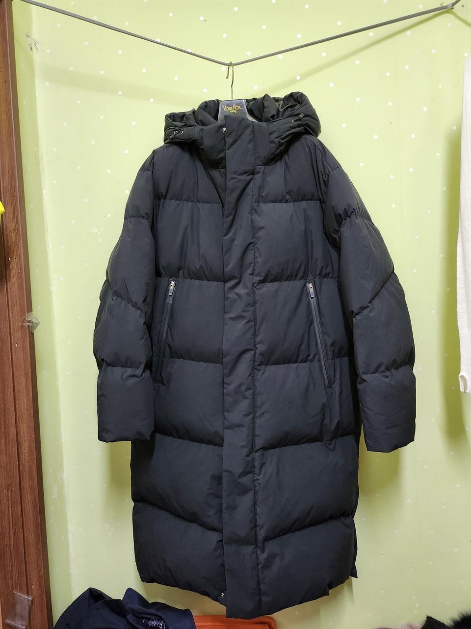 지오다노 오리털롱패딩100(반가슴64) 상태최상 택포39000