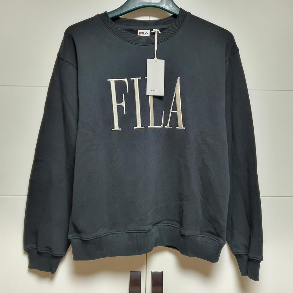 100) 휠라 맨투맨 티셔츠BK