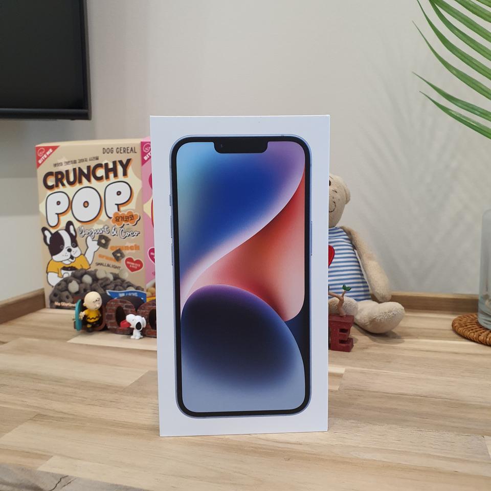 아이폰14 블루 128G 자급제 판매 미개봉