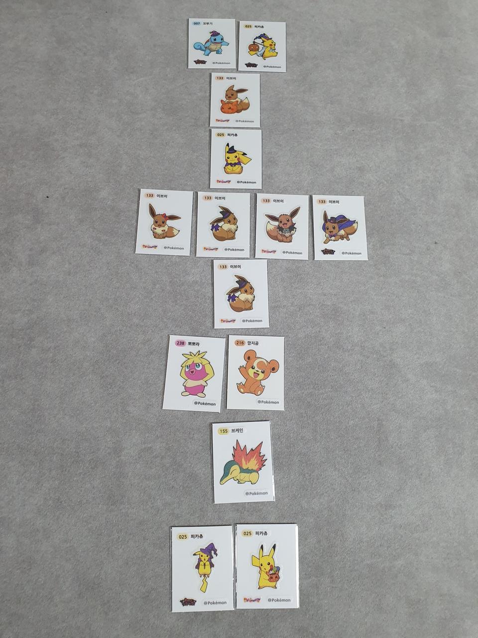 포껫몬 띠부씰 판매