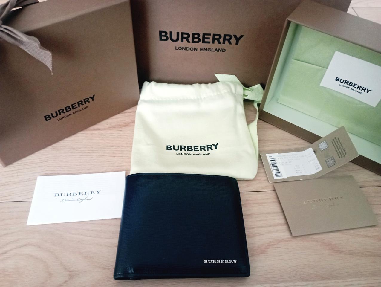 버버리 반지갑 풀박스+쇼핑백(정품)