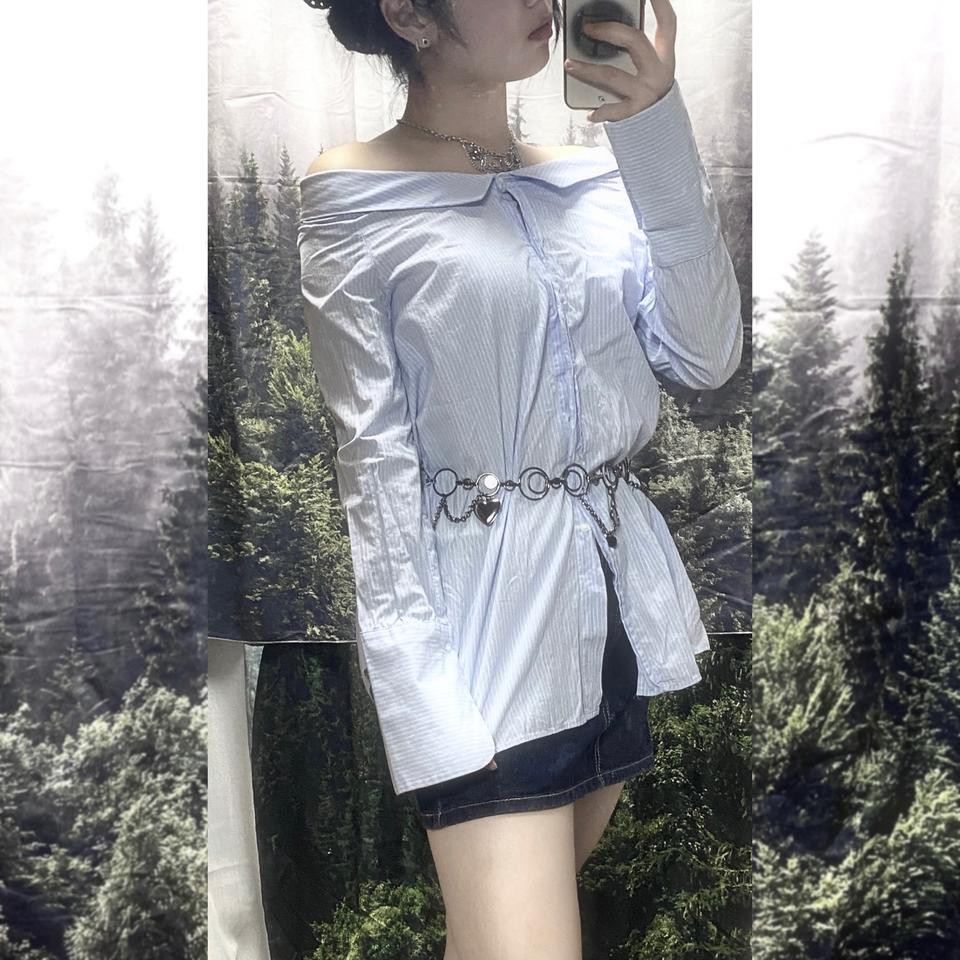 자라 오프숄더 셔츠