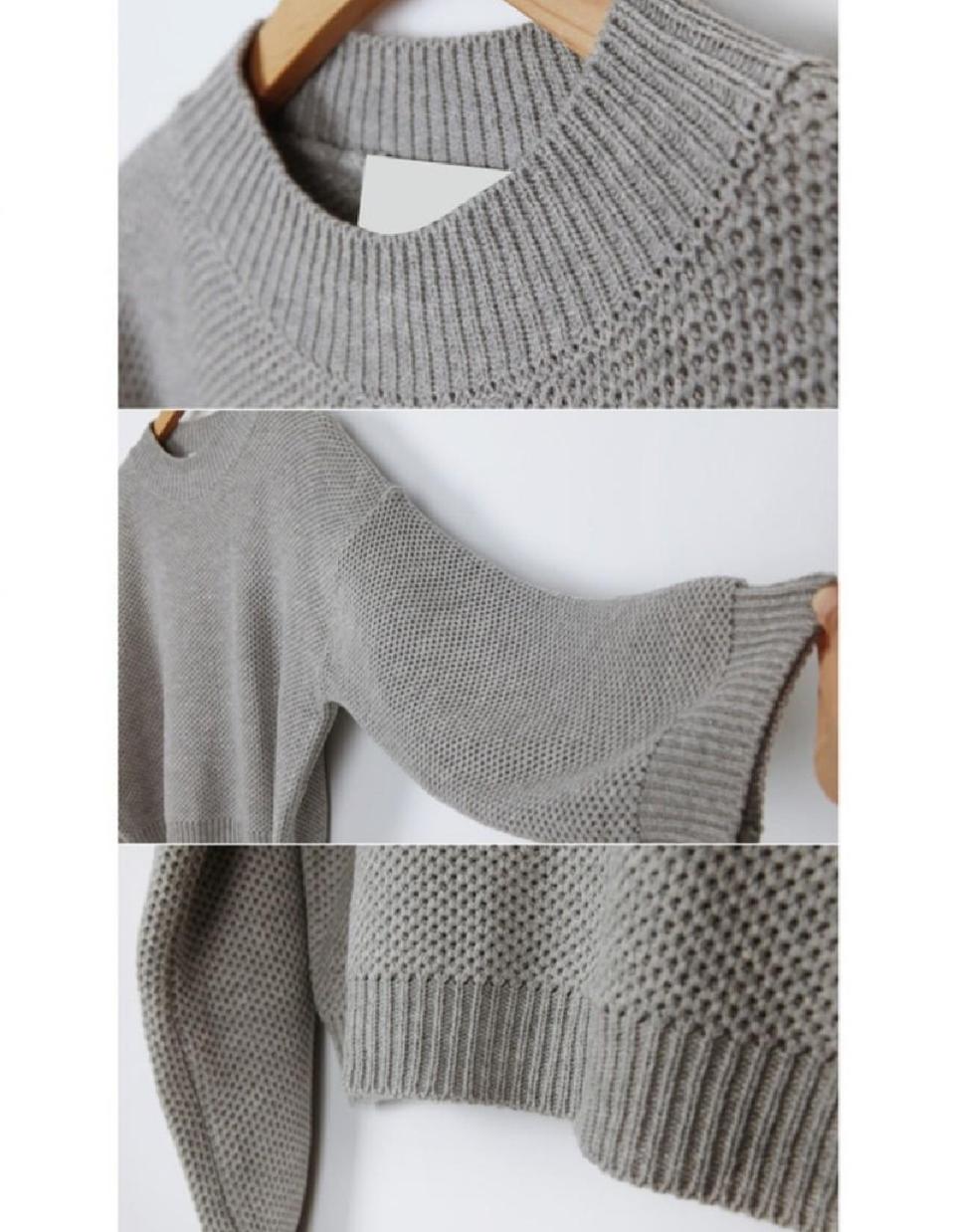 [♡BIG SALE♡]버킷 크롭 니트[블랙]