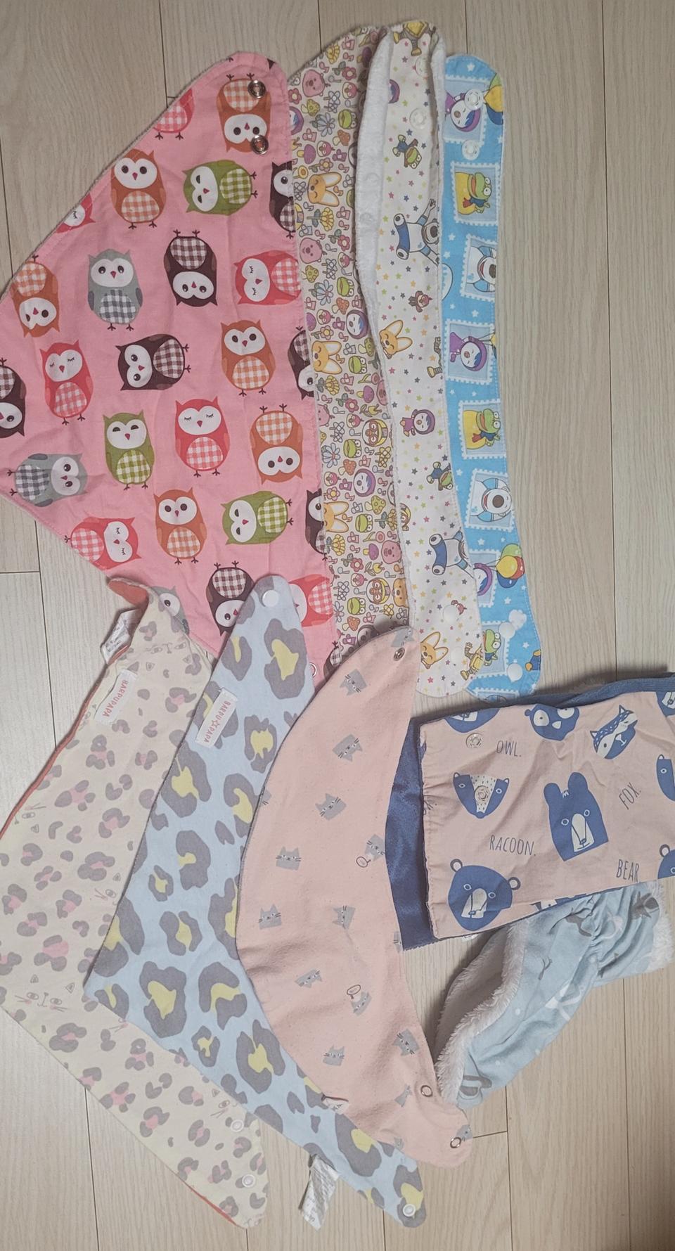 아기 유아 가을 겨울용 스카프빕일괄