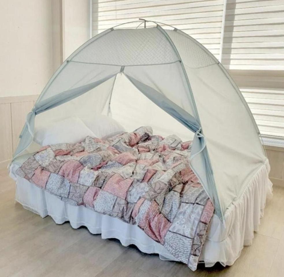 따숩다 새제품 원터치 수면텐트 침대 방한텐트 방풍텐트 실내보온 난방텐트